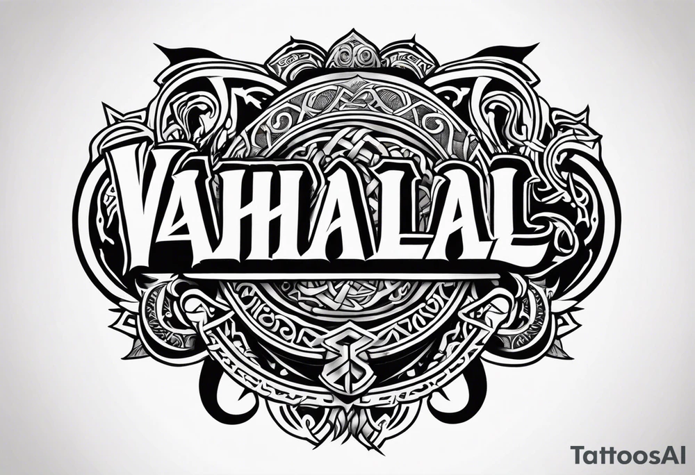 Valhalla viking  gods tattoo idea