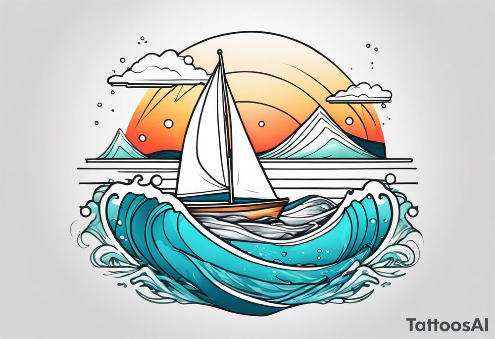 ocean wrap tattoo idea