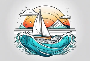ocean wrap tattoo idea