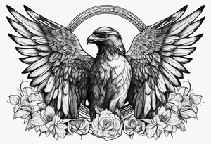 Halo and wings tattoo idea