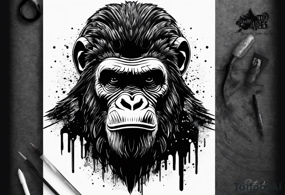 Caeser from planet of the apes tattoo idea