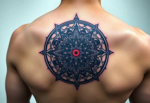 round tattoos with spacial design tattoo idea