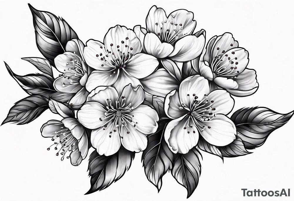 cherry blossoms tattoo idea