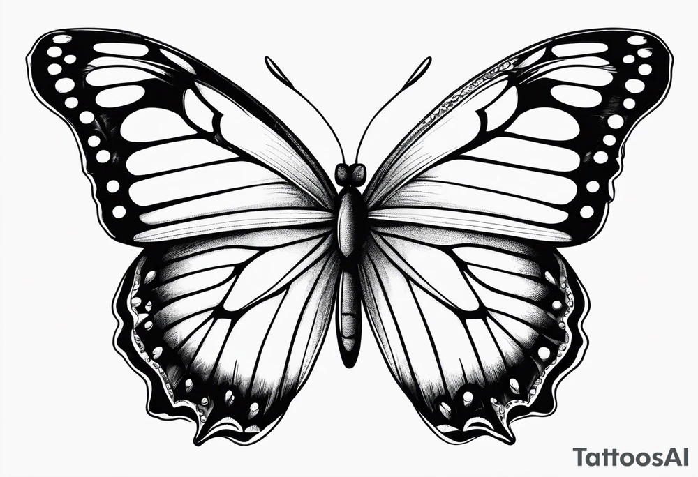 butterfly small tattoo idea