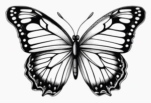 butterfly small tattoo idea