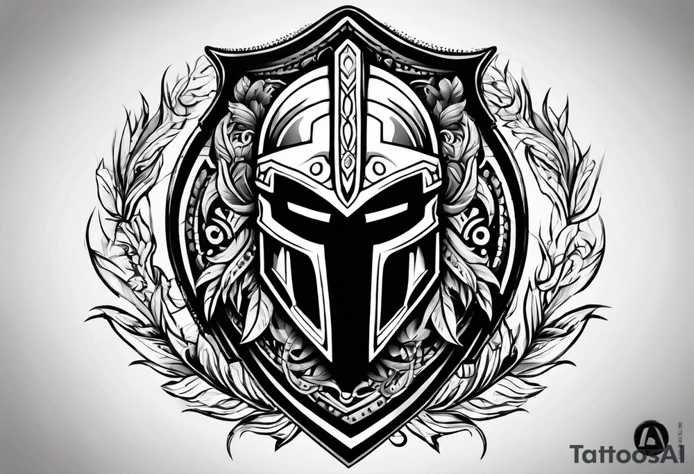 Spartan shield with lambda tattoo idea