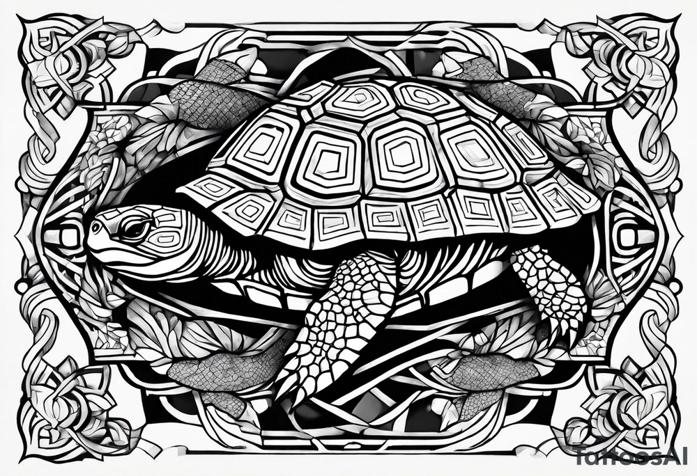 tessellated turtles tattoo idea