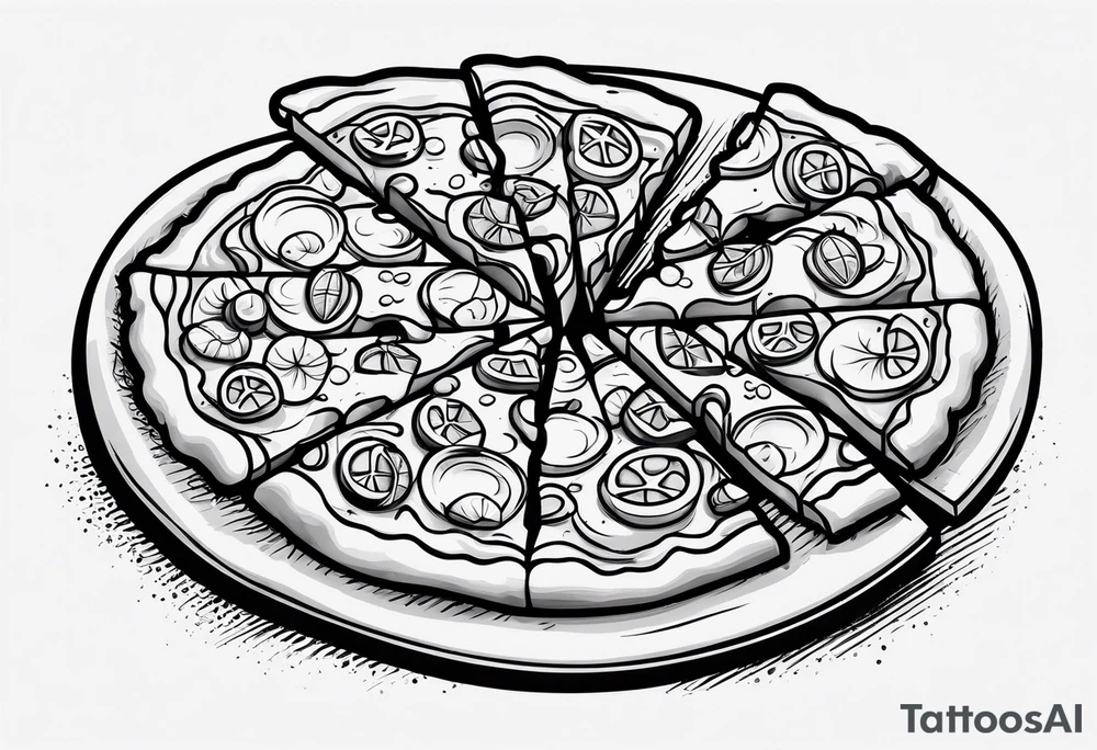 pizza tattoo idea