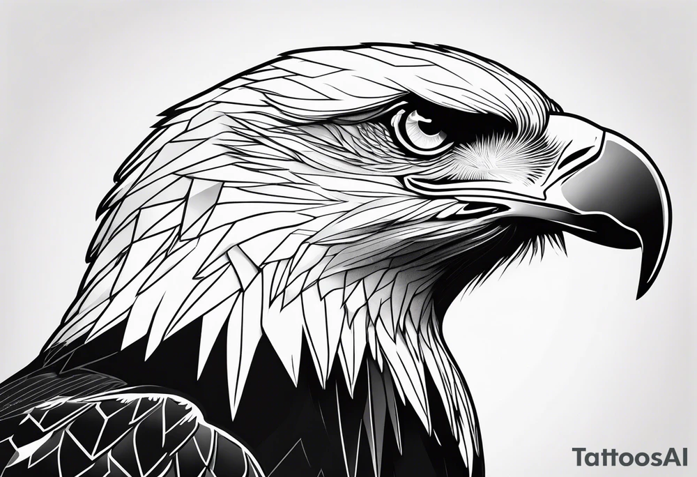 juvenile bald eagle tattoo idea