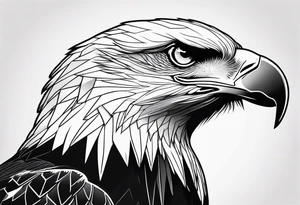 juvenile bald eagle tattoo idea