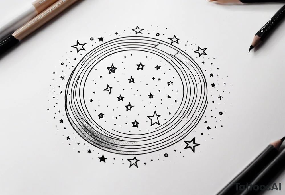 Moons and stars tattoo idea
