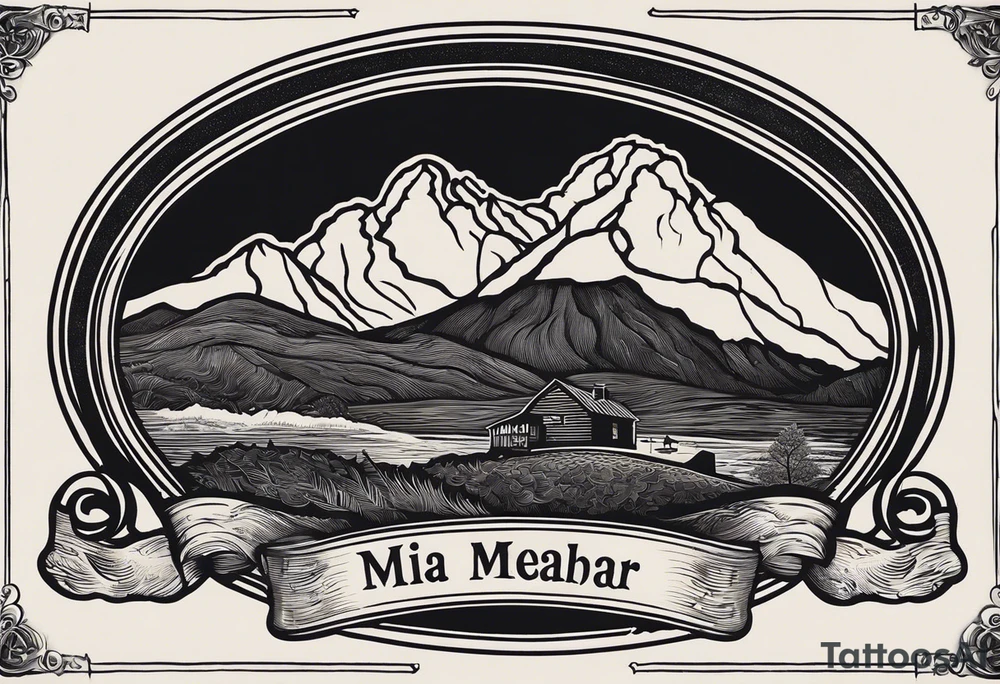 I would like a tattoo designed which has a nod towards my heritage which is being born in a coal mining village in Grimethorpe, South Yorkshire. Maybe something with a mining lamp, piece of coal or mining lamp. Also possibly something linked to man united, bit of a Mauri piece in there to remember my New Zealand trip and something to link to my two children Mia (born 26th November 2014) and Oscar (born 17th August 2017) tattoo idea