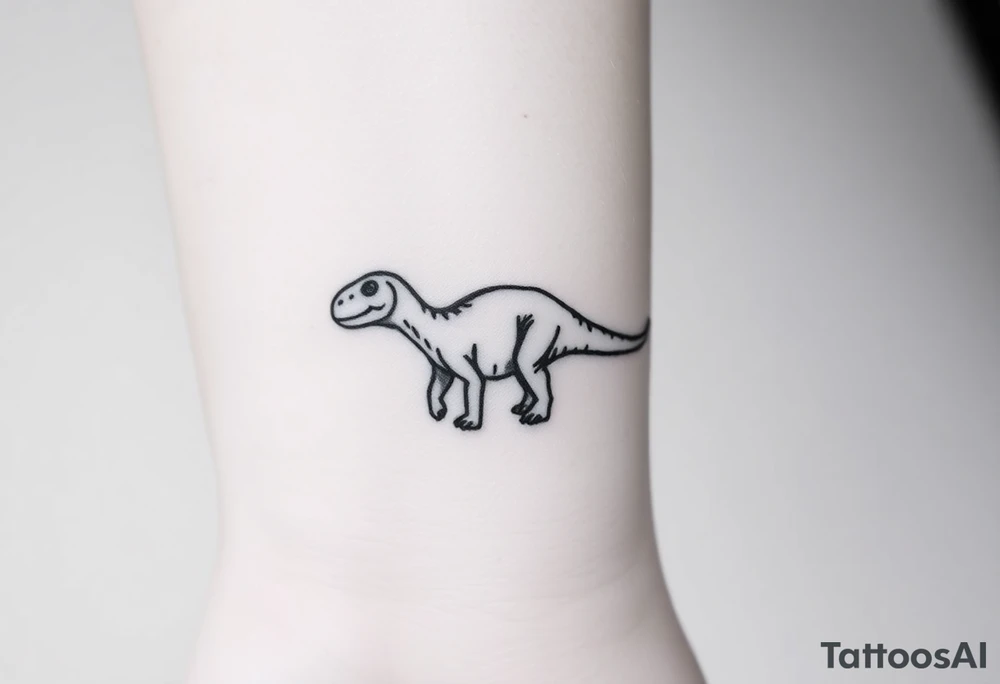 a baby brontosaurus tattoo idea