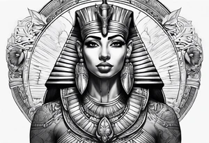 egyptian, sword, chest tattoo tattoo idea