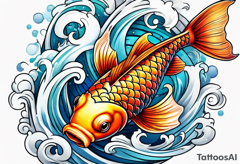 Koi fish tattoo idea
