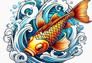 Koi fish tattoo idea