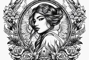 Native back tattoo tattoo idea