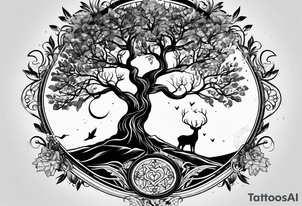 Mother, tree of life tattoo idea