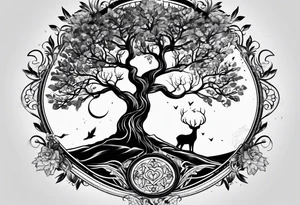 Mother, tree of life tattoo idea