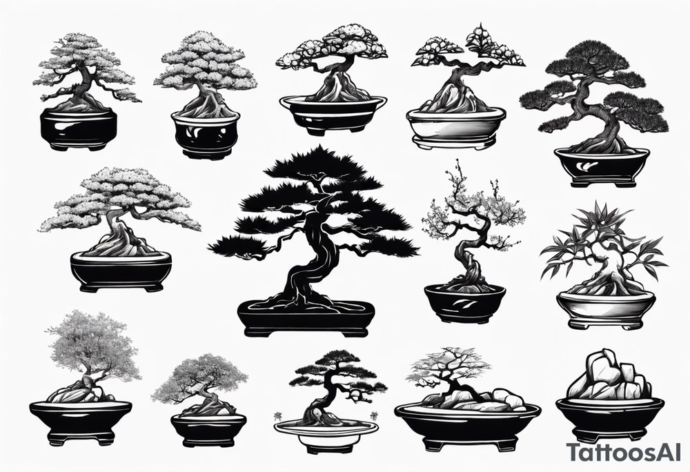 A bonsai tree tattoo idea