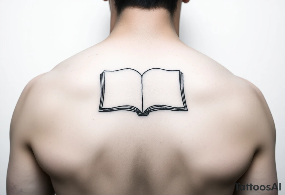 An open book tattoo idea