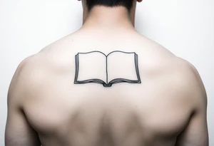An open book tattoo idea