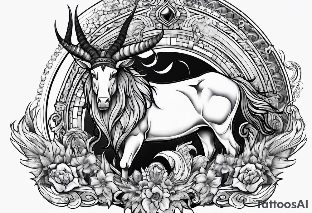 Capricorn tattoo idea