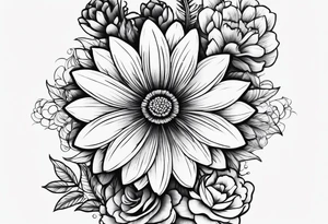 wing, flower, tattoo idea