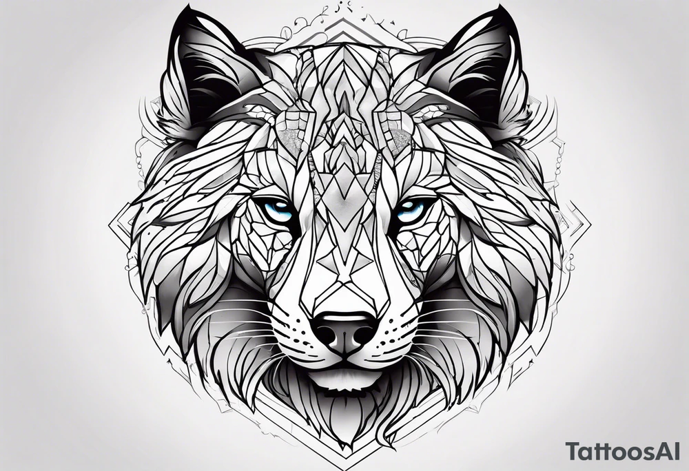 кот британец tattoo idea