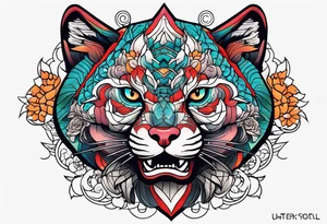 Japanese tattoo on chest tattoo idea