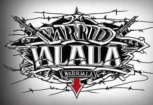 Wounded warrior valhalla barb wire tattoo idea