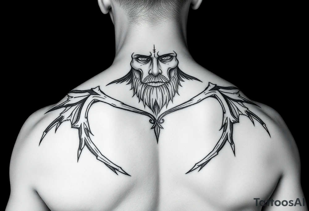 vitruvian man tattoo idea