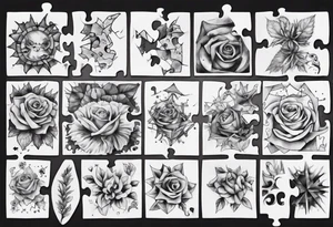 jigsaw puzzle tattoo idea