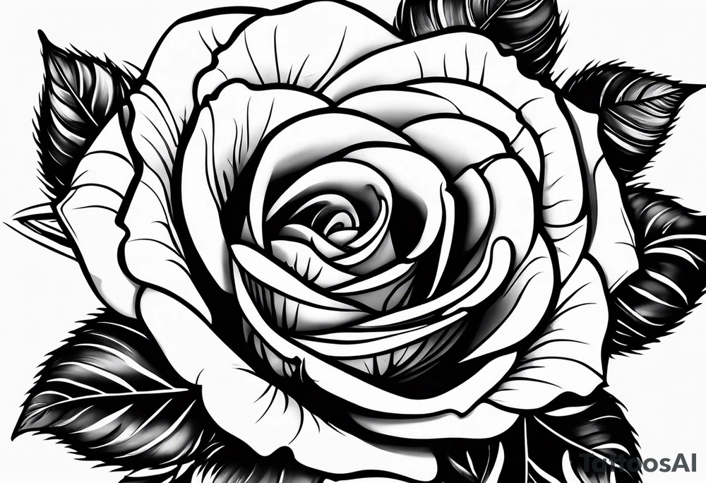 Rose tattoo with name My'Liah tattoo idea