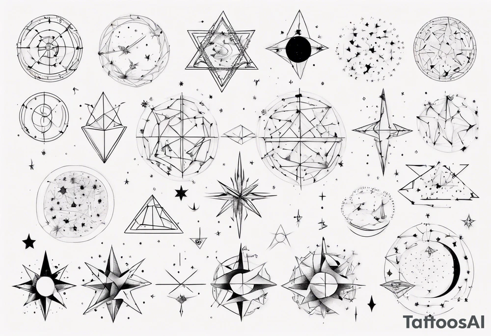 Constellations tattoo idea