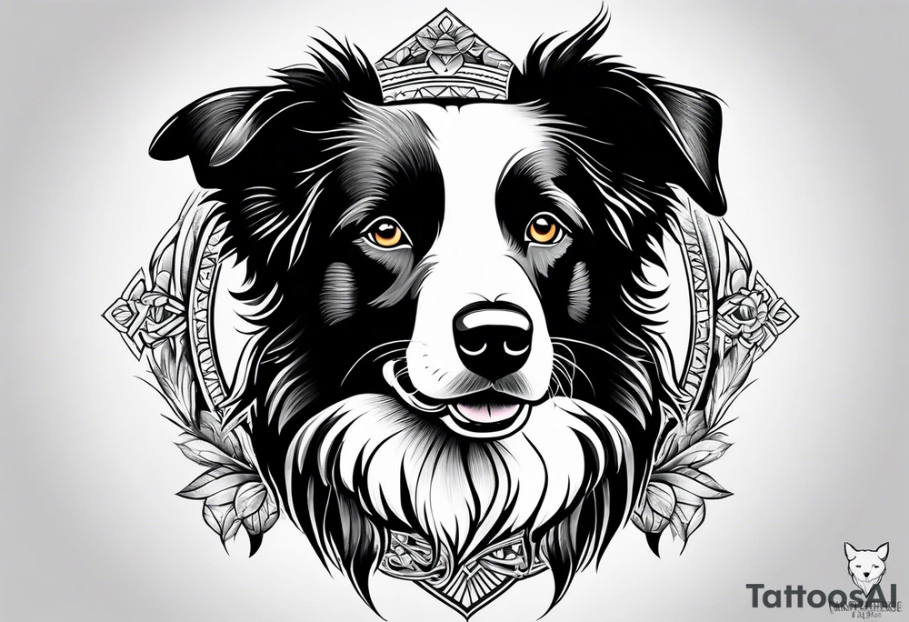 Border Collie tattoo idea