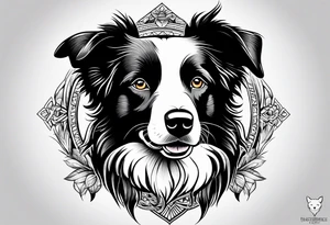 Border Collie tattoo idea