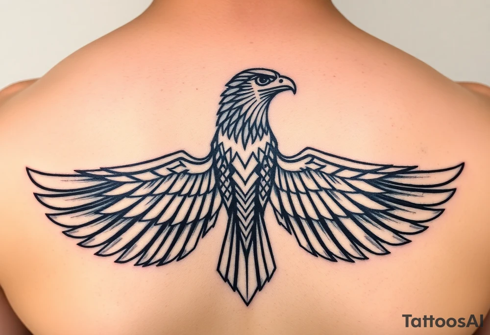 horus is egyptian mythology as a falcon and associated with taurus ruling by venus tattoo idea