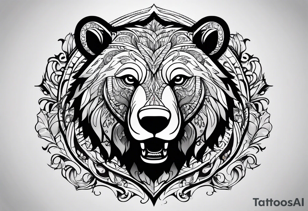 Dancing bear tattoo idea