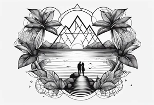 Represente la distance entre 2 personnes qui s aiment dans une goutte d eau tattoo idea