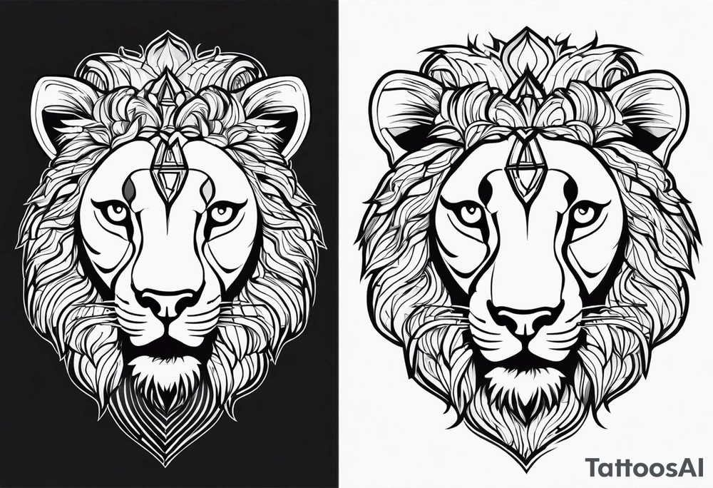 Lion, 11:11, add something cool hood tattoo tattoo idea
