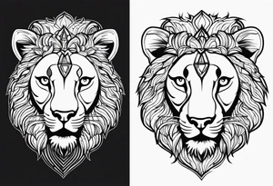 Lion, 11:11, add something cool hood tattoo tattoo idea