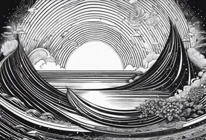 electromagnetic wave, diffraction phenomena, physics tattoo idea