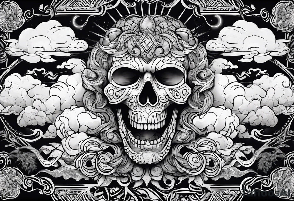 evil clouds tattoo idea