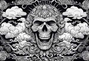 evil clouds tattoo idea