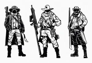 Rangers from Wasteland 3 game. tattoo idea
