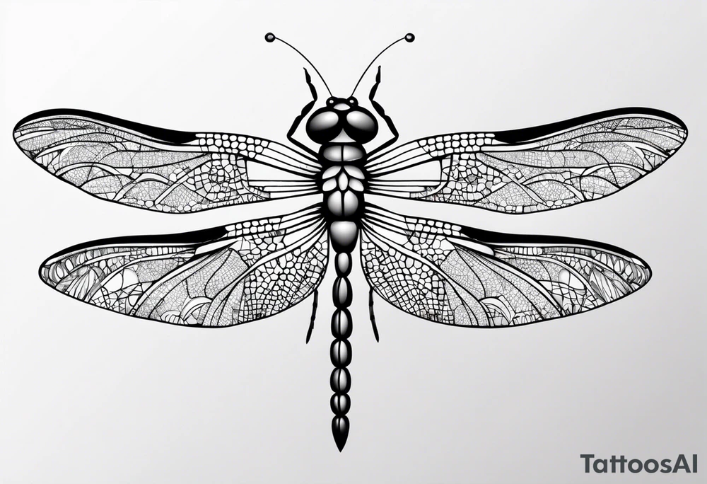 dragonfly simplistic tattoo idea