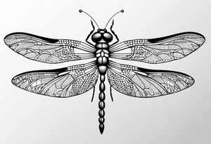 dragonfly simplistic tattoo idea