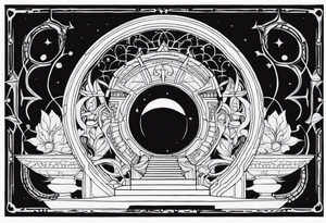 Portal to another world tattoo idea