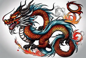 japanese dragon tattoo idea
